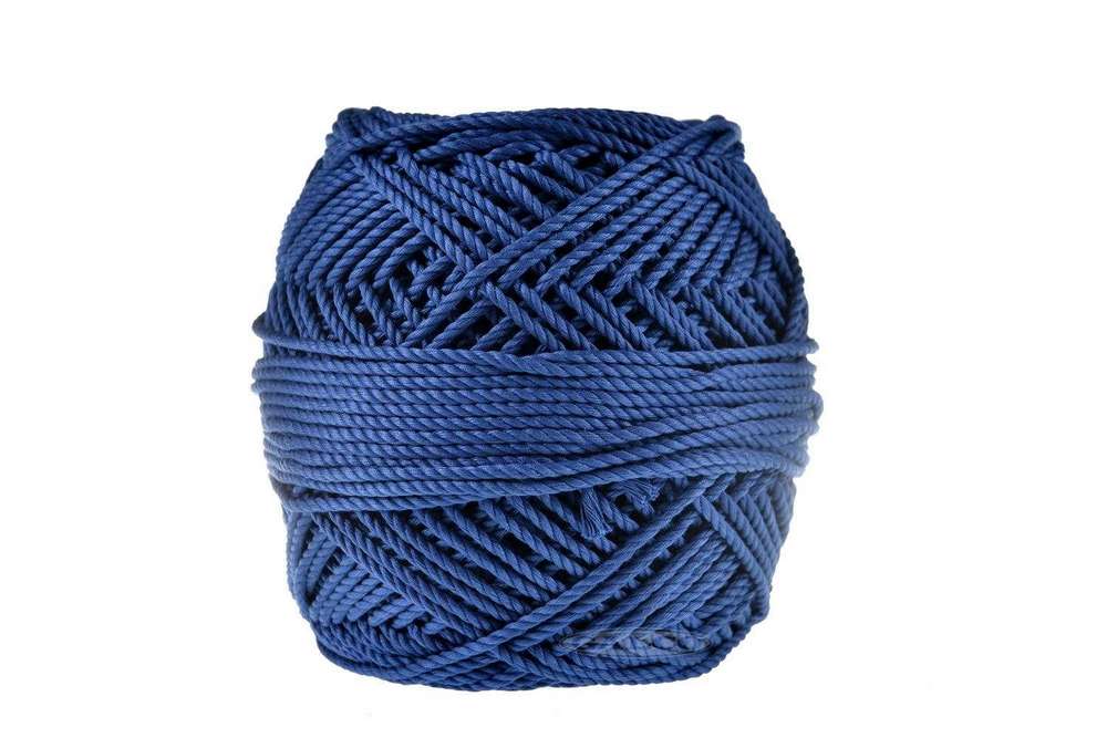 COLORFUL COTTON MACRAMÉ CORD BLUE 1,1/3