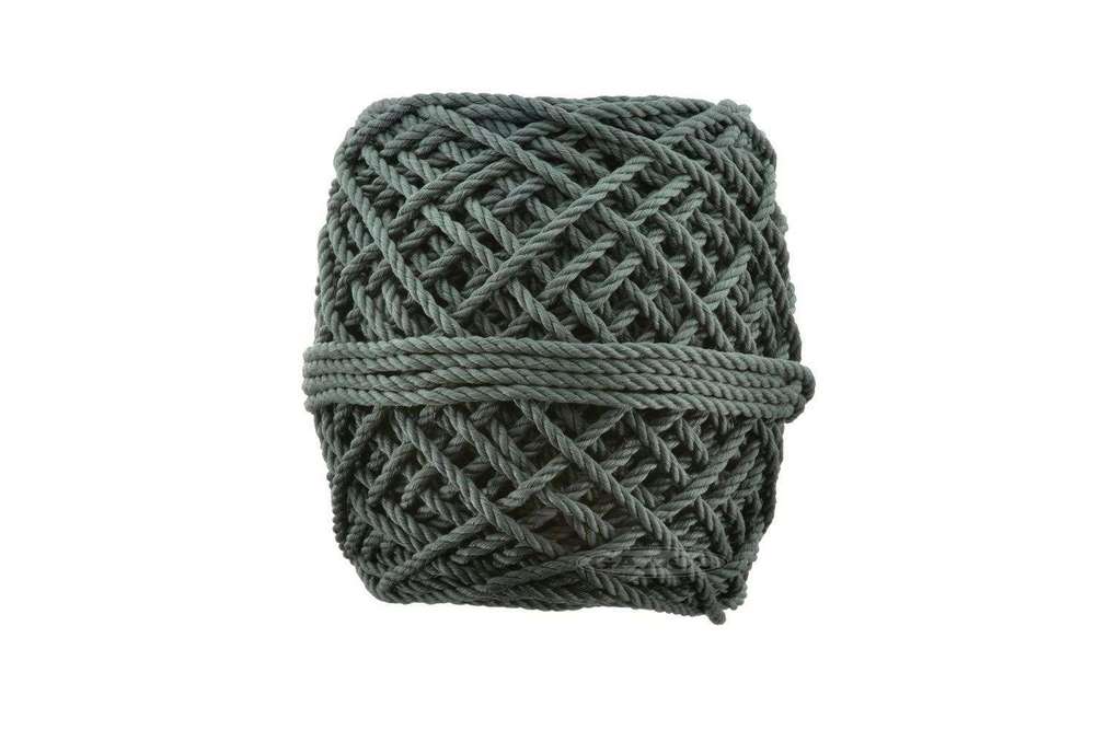 COLORFUL COTTON MACRAMÉ CORD GRAY 1,1/3